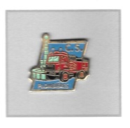 Pin´s  Sapeurs  Pompiers  C.S  PLOMBIERES  ( 21 ), Camion  Renault  Rouge ? - Pompiers