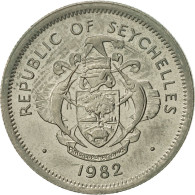 Monnaie, Seychelles, 25 Cents, 1982, British Royal Mint, TTB+, Copper-nickel - Seychellen