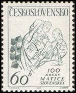Czechoslovakia / Stamps (1963) 1299: 100 Years Of Matica Slovenska (Cultural Provisions); Painter: Aurel Kajlich - Collections (en Albums)