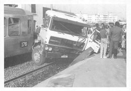 CPSM  95 GARE DE DEUIL MONTMAGNY CATASTROPHE DU 23 FEVRIER 1990    Grand Format 15 X 10,5 - Deuil La Barre