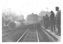 CPSM  95 GARE DE DEUIL MONTMAGNY CATASTROPHE DU 23 FEVRIER 1990    Grand Format 15 X 10,5 - Deuil La Barre