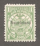 Swaziland 1889,Overprinted 1sh,Scott # 5,VF MLH* - Swaziland (...-1967)