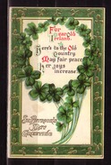 386p * ST.PATRICK'S DAY GREETING * PRÄGEDRUCK * 1912 **!! - Saint-Patrick