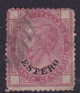 Italy-Italian Offices Abroad-General Issues- S7 1874  40c Rose, Used - Algemene Uitgaven