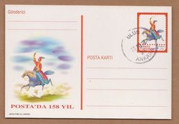 AC - TURKEY POSTAL STATIONERY - 158 YEARS IN THE POST ANKARA, 23 OCTOBER 1998 - Interi Postali