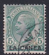 Italy-Italian Offices Abroad-La Canea  S14 1907-12, 5c Green Used - La Canea