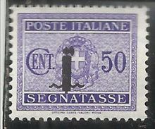 ITALIA REGNO REPUBBLICA SOCIALE RSI 1944 SEGNATASSE POSTAGE DUE PICCOLO FASCIO FASCIETTO CENT. 50 TASSE  MLH - Strafport