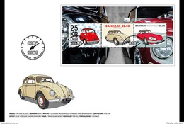 Denemarken / Denmark - Postfris / MNH - FDC Sheet Vintage Auto's 2017 - Nuovi