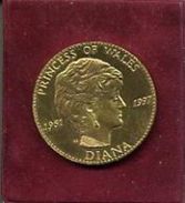 PRINCESS OF WALES  DIANA  1961--1997    Trés Belle Médaille,  à Voir !!! - Monarquía/ Nobleza