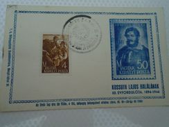 D152342  Hungary   Kossuth Comm. 1944 - Debrecen - Feuillets Souvenir