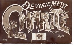 Guerre 1914-1918 / Dévouement Charité / Infirmières / Soldats Blessés / Soldat Français Qui Secours Un Soldat Allemand - Croix-Rouge