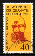 ALLEMAGNE. N°579 Oblitéré De 1972. Tir à L'arc. - Handisport