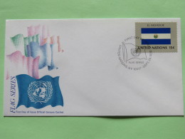 United Nations (New York) 1980 FDC Cover - Flags - El Salvador - Lettres & Documents