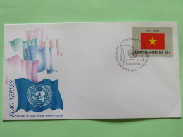 United Nations (New York) 1980 FDC Cover - Flags - Viet Nam - Brieven En Documenten