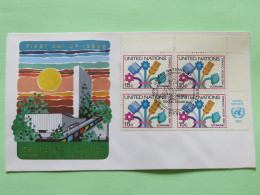 United Nations (New York) 1980 FDC Cover - Economic And Social Council - ECOSOC - Corner Block - Lettres & Documents