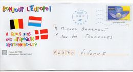 Daté 2017-- PAP "Bonjour L'Europe" Repiquage Parlement Européen--cachet Néopost - Prêts-à-poster: Other (1995-...)