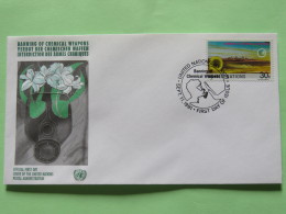 United Nations (New York) 1991 FDC Cover - Banning Chemical Weapons - Lettres & Documents