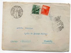 Italie--1947--lettre De TORINO FERROVIA (Posta Aerea) Pour Chambéry-73 (France)  -timbres - Cachets - 1946-47 Zeitraum Corpo Polacco