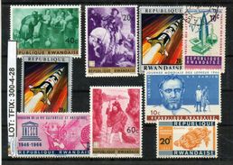 RWANDA SELECTION CONTENTS# 9 PCS IN MIXED CONDITION#. (TFIX-300-4 (28) - Collections