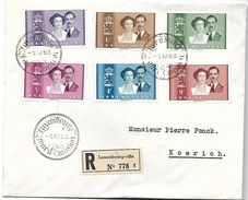 LETTRE RECOMMANDEE LUXEMBOURG, 01.04.1953 - Franking Machines (EMA)
