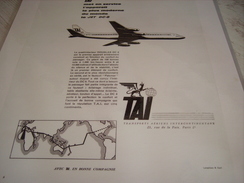 ANCIENNE PUBLICITE  TAI LE JET DC-8 - Advertenties