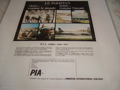 ANCIENNE PUBLICITE  PIA LE PAKISTAN - Werbung