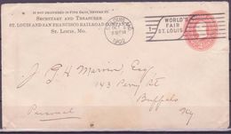 1902 - POSTAL STATIONARY WITH SPECIAL CANCELLATION WORLD'S FAIR SAINT LOUIS 1902 - 1901-20