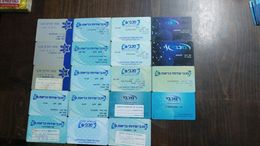 Medical &bental Equipment-(set B)-(19 Cards)-maccabi Health Fund Card-(lokking Out Side) - Matériel Médical & Dentaire