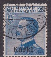 Italy-Colonies And Territories-Aegean-Carchi S 5 1912 25c Blue Used - Aegean (Carchi)