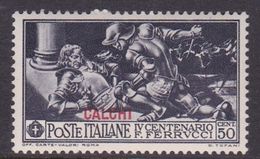 Italy-Colonies And Territories-Aegean-Carchi S 14 1930 Ferrucci 50c Black MNH - Ägäis (Carchi)