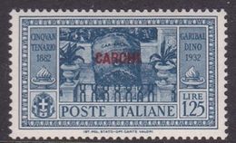 Italy-Colonies And Territories-Aegean-Carchi S 23 1932 Garibaldi Lire 1,25 Dull Blue MNH - Ägäis (Carchi)