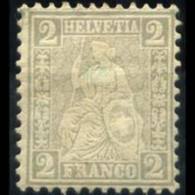 SWITZERLAND 1862 - Scott# 41 Helvetia 2c LH - Ungebraucht