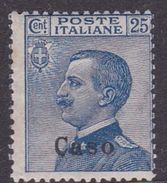 Italy-Colonies And Territories-Aegean-Caso S5 1912 25c Blue MNH - Aegean (Caso)