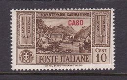 Italy-Colonies And Territories-Aegean-Caso S17 1932 Garibaldi 10c Brown MNH - Ägäis (Caso)