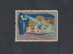 Exposition Internationale D'Electricité - Marseille 1908 - Fontaine Lumineuse - Expositions Philatéliques