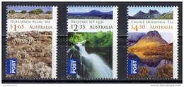 Australia 2012 Wilderness Set Of 3 MNH - Cradle Mountain, Daintree, Nullarbor Plain - Mint Stamps