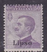 Italy-Colonies And Territories-Aegean-Lipso S7 1912 50c Violet MNH - Ägäis (Lipso)