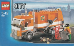 Lego 7991 Ville Le Camion De Poubelle Avec Plan 100 % Complet - Lego System