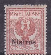 Italy-Colonies And Territories-Aegean-Nisiro S 1  1912 2c Red Brown MH - Aegean (Nisiro)