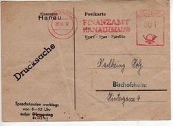 FINANZAMT HANAU 1952  Scan Recto Verso - Hanau