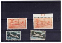 Variétés Timbres Poste Aérienne Hydravion CAMS 53 Et Morane-Saulnier MS 760 Paris Signature Expert Calves - Nuovi