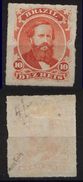 Brazil Brasil 1876 Dom Pedro 10R Mi# 30 * Mint Signed Bühler - Unused Stamps
