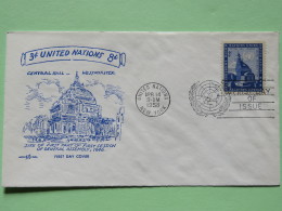 United Nations (New York) 1958 FDC Cover - Central Hall Westminster - Briefe U. Dokumente