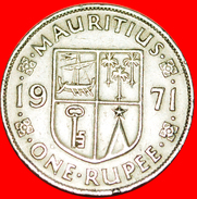 § SHIP: MAURITIUS ★ 1 RUPEE 1971! LOW START★ NO RESERVE! - Mauricio