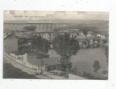 Cp , 87 , LIMOGES , Les TROIS PONTS , Voyagée 1911 - Limoges