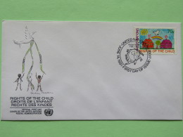 United Nations (New York) 1991 FDC Cover - Rights Of The Child - Rainbouw - Lettres & Documents