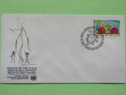 United Nations (New York) 1991 FDC Cover - Rights Of The Child - Rainbouw - Briefe U. Dokumente