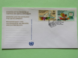 United Nations (New York) 1992 FDC Cover - Science And Technology For Development - Computer Cancel - Briefe U. Dokumente