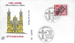ALLEMAGNE  FDC 1964  Abbaye Benedictine  D Ottobeuren - Abbazie E Monasteri