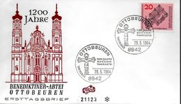 ALLEMAGNE  FDC 1964  Abbaye Benedictine  D Ottobeuren - Abadías Y Monasterios